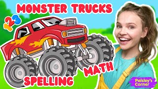 Toddler Learning Videos - STEM, Math & Monster Trucks for Toddlers | Educational Videos for Kids