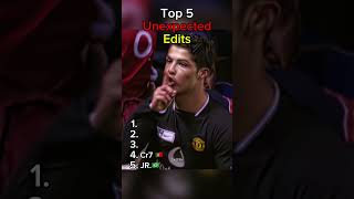 Top 5 unexpected football edits. #footy #football #neymar #ronaldo #robben #zidane #drogba #shorts