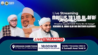 🔴 LIVE : Majelis Ta'lim Al Afaf Malam Jum'at Bersama Habib Thoha bin Ali Bin Abdurahman Assegaf