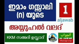 (1) അല്ലാഹു ഒരാളെ അവഗണിച്ചു എന്നതിൻറെ അടയാളം ഇമാം ഗസ്സാലി (റ) യുടെ അയ്യുഹൽവലത് ഒന്നു മുതൽ- AL JAWAB