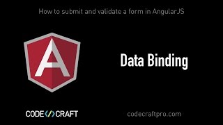 Data Binding - S01 EP01 - How to submit and validate a form in Angular JS