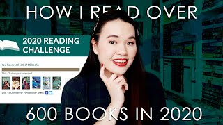 How to Read More And How I Read Over 600 Books in 2020 (tips!!)