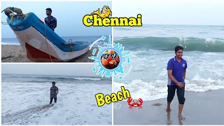 First Day in Chennai | சென்னை பீச்ல ஒரு விளையாட்டு | Arundale Beach