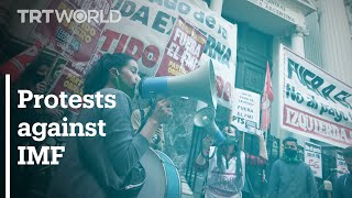 Thousands protest against Argentina's negotiations with IMF