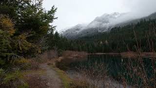 Walking the Gold Creek Pond Trail Hyak, Washington