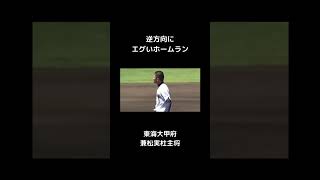 東海大甲府　逆方向にエグいホームラン #高校野球 #野球 #甲子園 #東海大甲府