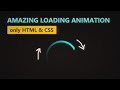 Amazing Loading Animation making with only HTML & CSS