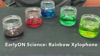 EarlyON Science: Water Xylophone