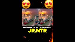 AI illustration of Junior NTR #juniorntr #aiillustration #ntr #ntrnewmovie #tigerinside #shortsfeed