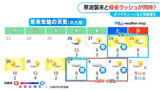 寒波襲来と帰省ラッシュが同時⁉ 大雪をもたらすJPCZ＝日本海寒帯気団収束帯の動きにも要注意　タイヤチェーンなど冬の装備を