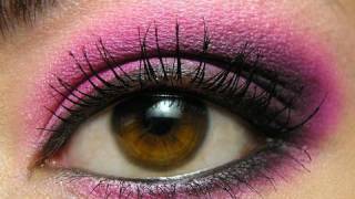 Hot Pink \u0026 Black Smoky Eye