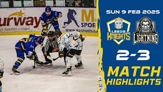 Leeds Knights 2-3 MK Lightning | Planet Ice NIHL National League | 9 February 2025