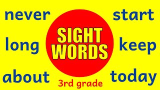 Sight Words for Third Grade - Learn to Read with Dolch High Frequency Common Words (3rd Grade)