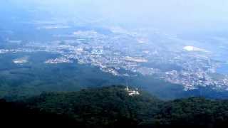 釜臥山展望台から眺める風景　青森県むつ市