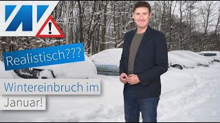 Heftiger Wintereinbruch Ende Januar: immer langsam mit den jungen Pferden! Hauptlauf spielt wieder!