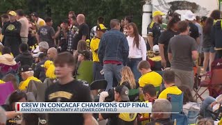 Crew fans gather to watch CONCACAF Champions Cup final