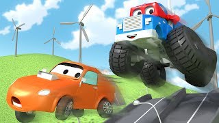 The Monster Truck ! - Carl the Super Truck in Car City 🚚 ⍟ l Children Cartoons