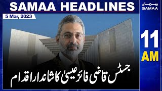 Samaa News Headlines 11AM | SAMAA TV | 5th March 2023