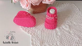 WOW! 😍Teje Zapatitos de una Forma Diferente a crochet para Bebé paso a paso Fácil y Rápido de Hacer!