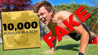 Why The 10,000 Push ups in a Row World Record is (probably) Fake