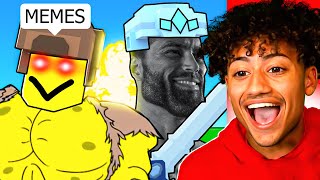 REACTING To The FUNNIEST Roblox Bedwars MOMENTS..