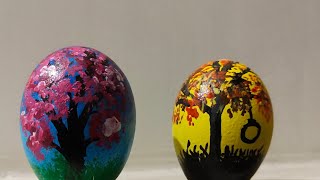 DIY Egg Shell Art for beginners #Acrylic painting #Easy craft idea #best out of waste idea #short