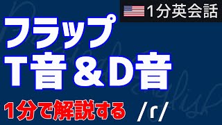 【1分英会話】1分でまとめるフラップT音　【発音】