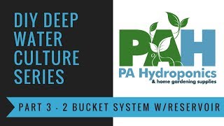 Easiest double bucket STIRPONIC RDWC with reservoir and water level indicator built from scratch!!