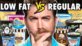 Low Fat vs. Regular Ice Cream Taste Test