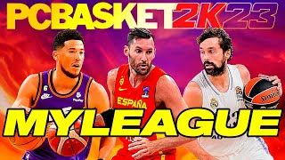NBA 2K23 | MYLEAGUE WITH EUROLEAGUE & FIBA TEAMS | TUTORIAL