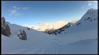 Ski touring to Subar peak, Visocica Mountain