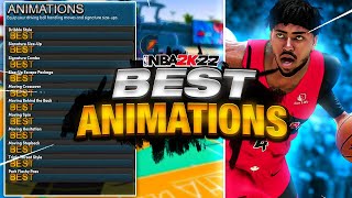 the BEST ANIMATIONS FOR EVERY BUILD in NBA 2K22 • BEST JUMPSHOTS, DUNKS, DRIBBLE MOVES & MORE