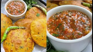 Breakfast recipe with tasty chutney टेस्टी चटपटा नाश्ता और तीखी चटनी, स्वाद ज़ुबान से नहीं उतरेगा