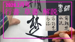 書濤2020 2月号 解説③半紙 行書 草書