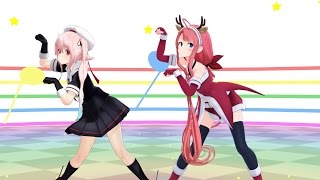 【澪礿】艦これ MMD(江風、春雨) pink cat