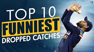 Top 10 Funniest Dropped Catches | Hilarious Cricket Fails 😂
