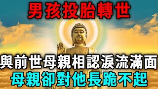 輪回不可思議！男孩投胎轉世，與前世母親相認淚流滿面，母親卻對他長跪不起。看完嚇了一大跳！#投胎#轉世#因果#母親