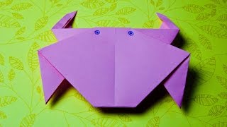 How to make a paper crab origami easy