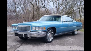 1976 Cadillac Deville For Sale - Walk Around Video (15K Miles)