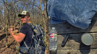 Stranded in the Forest – No Tent, No Sleeping Bag, Only 1 Water and 1 Food Can 🇺🇸