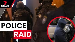 Police arrest suspected senior crime figure following house raid | 7 News Australia