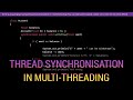 Write a java program using thread synchronization in multithreading | Java Programming Lab
