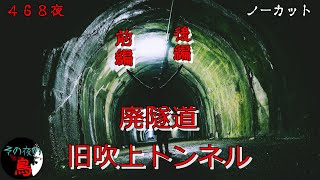 【心霊】廃隧道旧吹上トンネル　前後編ノーカット　４６８夜【トンネル】