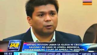 Amparo petition vs INC kaugnay ng kaso ni Lowell Menorca, hahawakan ng CA 7th division