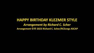 HAPPY BIRTHDAY KLEZMER STYLE