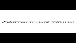 String Length: Python: Function to track every element of string..