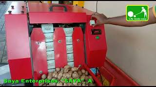 Double Feeder Arecanut De-Husking Machine with Demo by Saya Enterprises