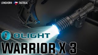 Olight Warrior X 3 - 2500 Lumen Rechargeable Long Throw Flashlight