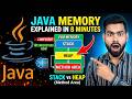 Memory Management in Java Explained Visually 🚀 | Stack vs Heap vs Method Area with Examples 🔥