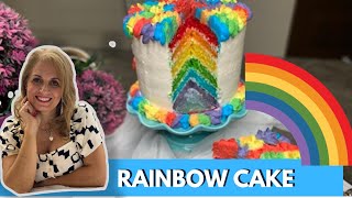 RAINBOW CAKE RECIPE /TORTA ARCOBALENO 🌈 facilissima e buonissima